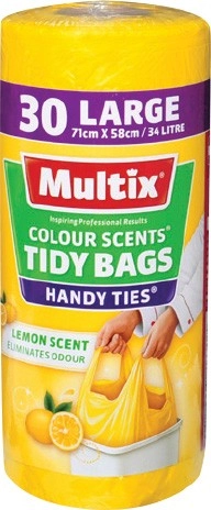 Multix Colour Scents Handy Ties Tidy Bags 30 Pack Selected Varieties