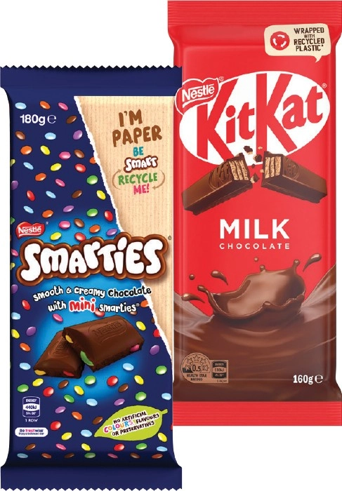 Nestlé Chocolate Block 118‑180g Selected Varieties