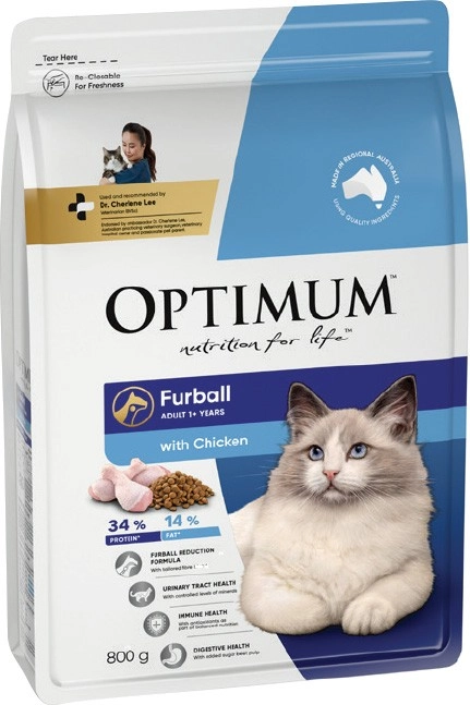 Optimum Dry Cat Food 800g Selected Varieties