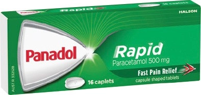 Panadol Rapid Caplets 16 Pack**