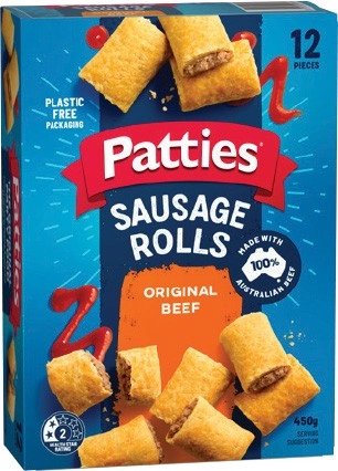 Patties Party Sausage Rolls, Pasties, Quiches or Pies 12 Pack Selected Varieties