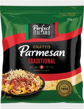 Perfect Italiano Grated or Shaved Parmesan 125g Selected Varieties