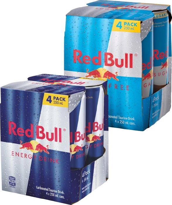 Red Bull Energy Drink 4x250mL Selected Varieties