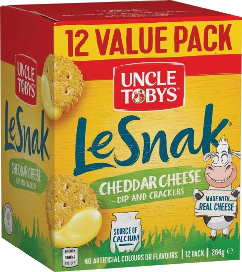 Uncle Tobys Le Snak 12 Pack Selected Varieties