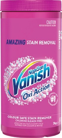 Vanish NapiSan Oxi‑Action Stain Remover 2kg Selected Varieties