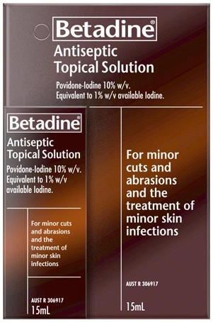 Betadine Antiseptic Topical Solution 15mL*