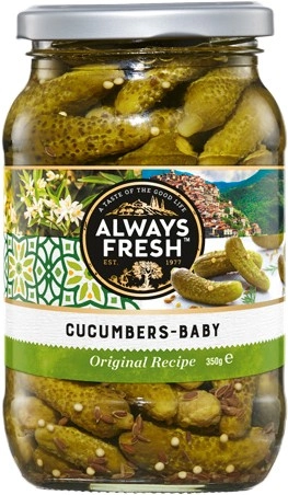 Always Fresh Cucumbers‑Baby Original Recipe 350g