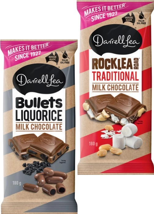 Darrell Lea Chocolate Block 160-180g or Life Savers 160-170g Selected Varieties