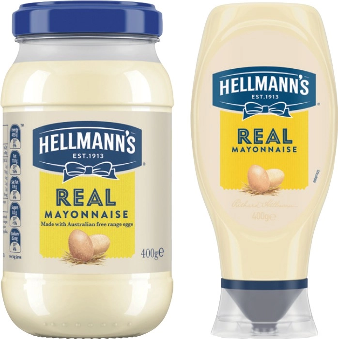 Hellmann’s Real Mayonnaise Jar 400g or Squeeze 400-432g Selected Varieties