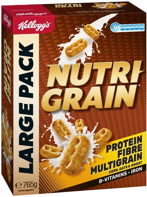 Kellogg’s Nutri-Grain 765g or Nutri-Grain Hight Protein 500g or Just Right Original 740g