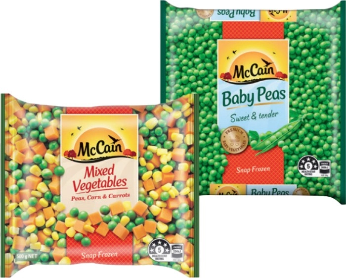 McCain Frozen Vegetables 500g Selected Varieties