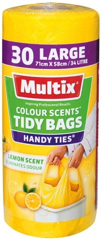 Multix Colour Scents Handy Ties Tidy Bags 30 Pack Selected Varieties