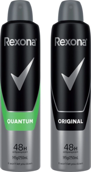 Rexona Men’s Antiperspirant Spray 250mL, Selected Varieties