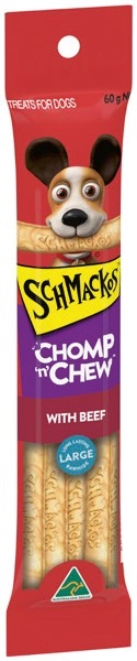 Schmackos Chomp 'n' Chew Dog Treats 60g Selected Varieties