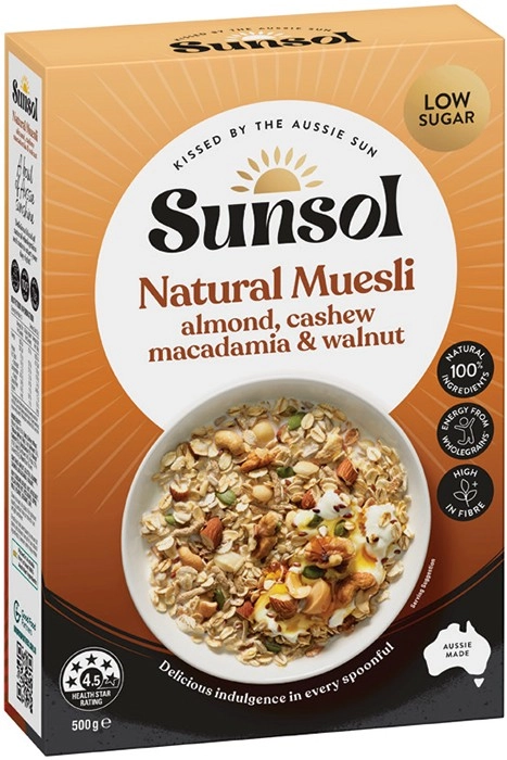 Sunsol Muesli 500g or Granola 450g Selected Varieties