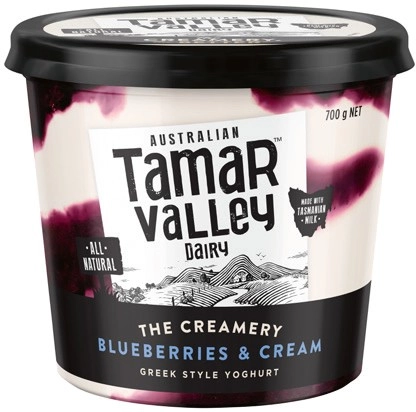 Tamar Valley All Natural Greek Style Yoghurt 700g Selected Varieties