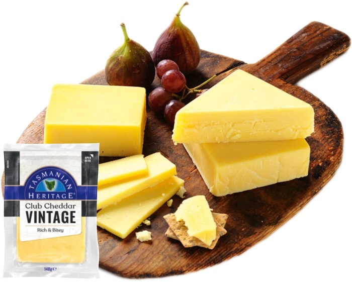 Tasmanian Heritage Club Cheddar Cheese 140g Selected Varieties