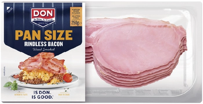 Don Pan Size Rindless Bacon 250g