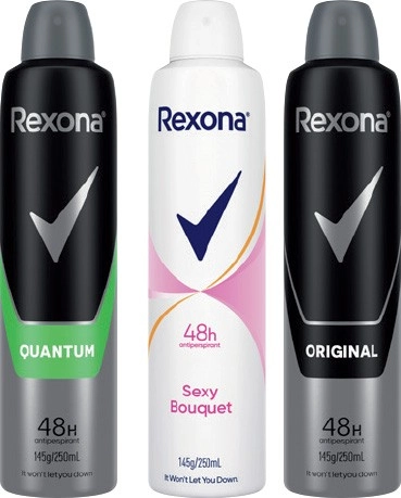 Rexona Antiperspirant Spray 250mL Selected Varieties