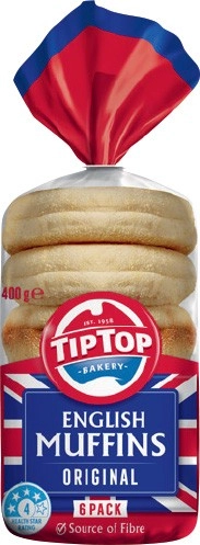 Tip Top Muffins 6 Pack Selected Varieties