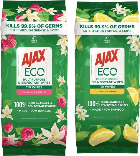 Ajax Multipurpose Wipes 110 Pack Selected Varieties*