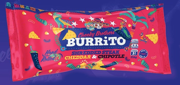 NEW Cheeky Brothers Burritos 245g Selected Varieties