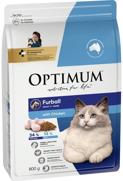 Optimum Dry Cat Food 800g Selected Varieties