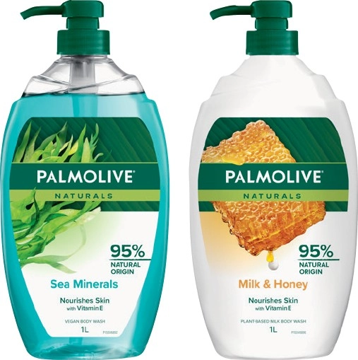 Palmolive Naturals Body Wash 1 Litre Selected Varieties