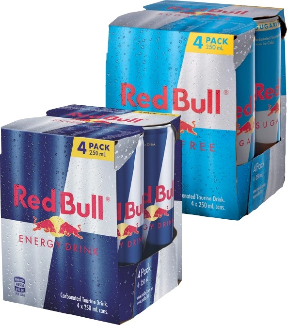 Red Bull Energy Drink 4x250mL Selected Varieties