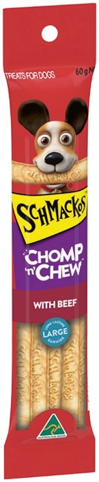 Schmackos Chomp 'n' Chew Dog Treats 60g Selected Varieties