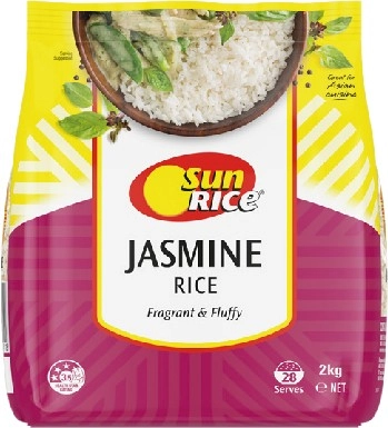 SunRice Jasmine Rice 2kg