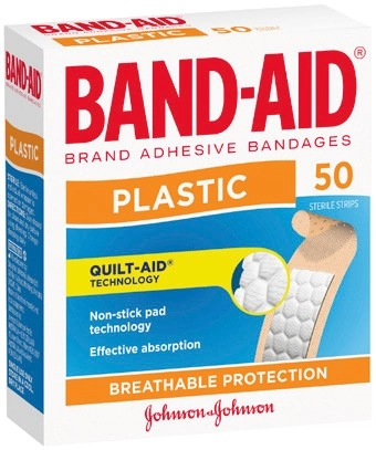 Band‑Aid Clear or Plastic Strips 40‑50 Pack Selected Varieties*