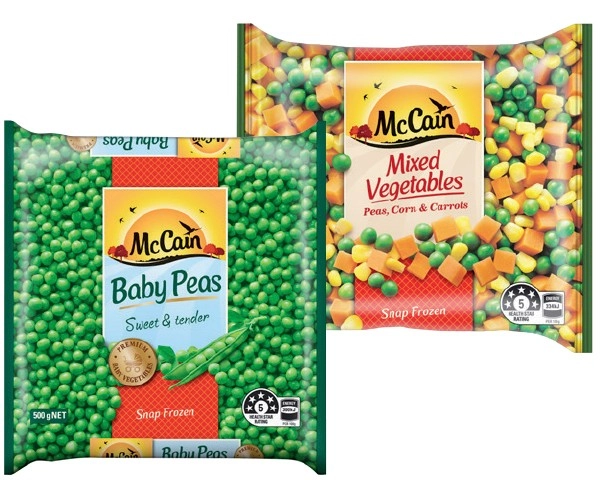 McCain Frozen Vegetables 500g Selected Varieties