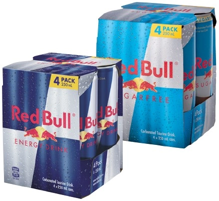 Red Bull Energy Drink 4x250mL Selected Varieties