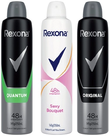 Rexona Antiperspirant Spray 250mL Selected Varieties