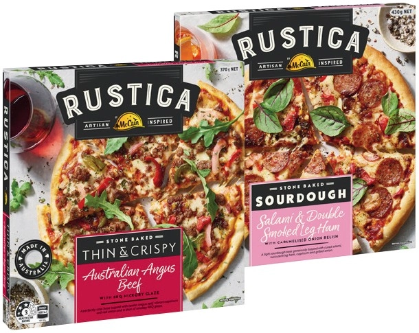 Rustica by McCain Stone Baked Pizza 335‑450g Selected Varieties