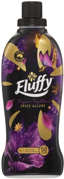 Fluffy Concentrated Fabric Conditioner 900mL-1 Litre Selected Varieties