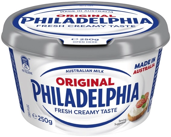 Philadelphia Cream Cheese Spreadable Tub 250g Selected Varieties