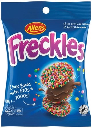 Allen’s Freckles, Jaffas or Nestlé Smarties Share Pack 160g