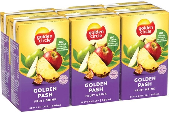 Golden Circle Fruit Drink or Low Sugar Refreshers 6x250mL Selected Varieties