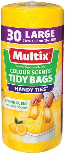 Multix Colour Scents Handy Ties Tidy Bags 30 Pack Selected Varieties