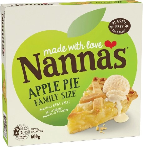 Nanna’s Fruit Pies Family Size 600g or Snack Pies 450g Selected Varieties