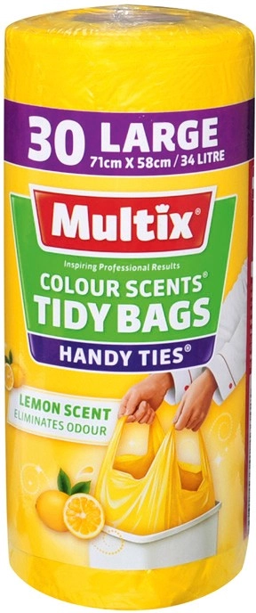 Multix Colour Scents Handy Ties Tidy Bags 30 Pack Selected Varieties