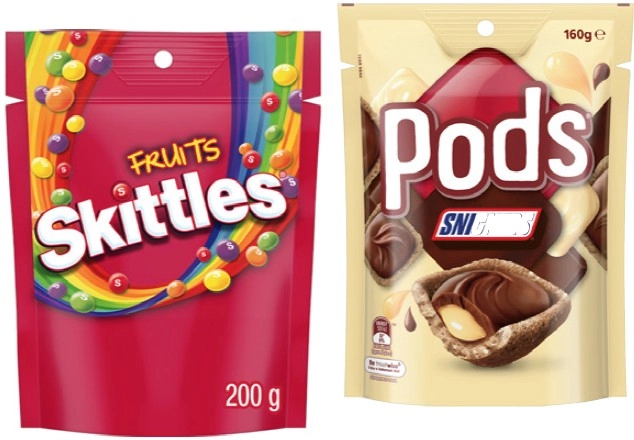 M&M’s 145‑180g, Maltesers 120‑140g, Pods 160g or Skittles 120‑200g Share Pack Selected Varieties