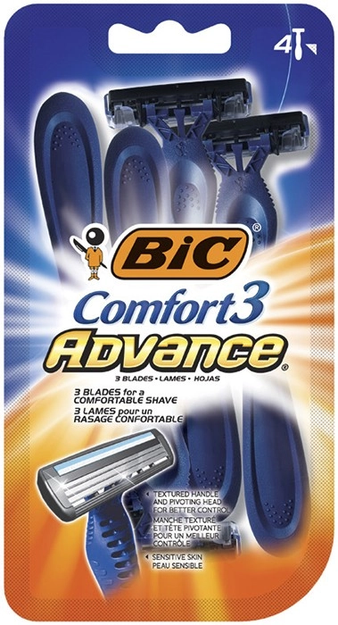 BIC Comfort 3 Advance Shavers 4 Pack