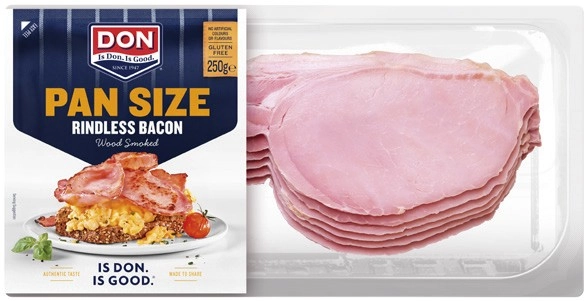 Don Pan Size Rindless Bacon 250g