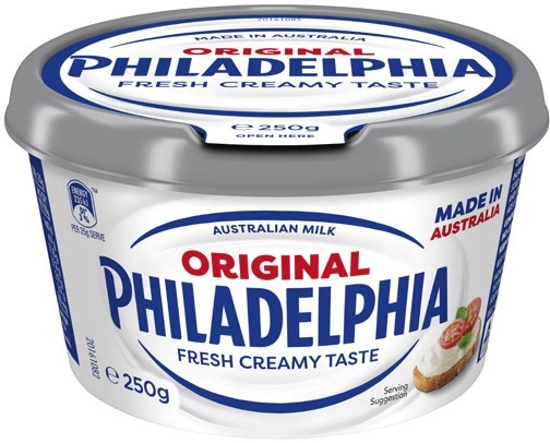 Philadelphia Cream Cheese Spreadable Tub 250g Selected Varieties