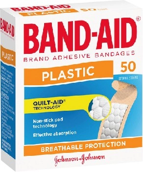 Band‑Aid Clear or Plastic Strips 40‑50 Pack Selected Varieties*