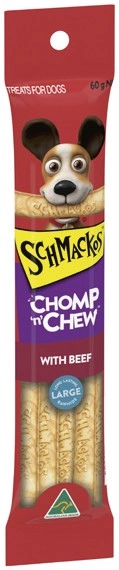 Schmackos Chomp ‘n’ Chew Dog Treats 60g Selected Varieties