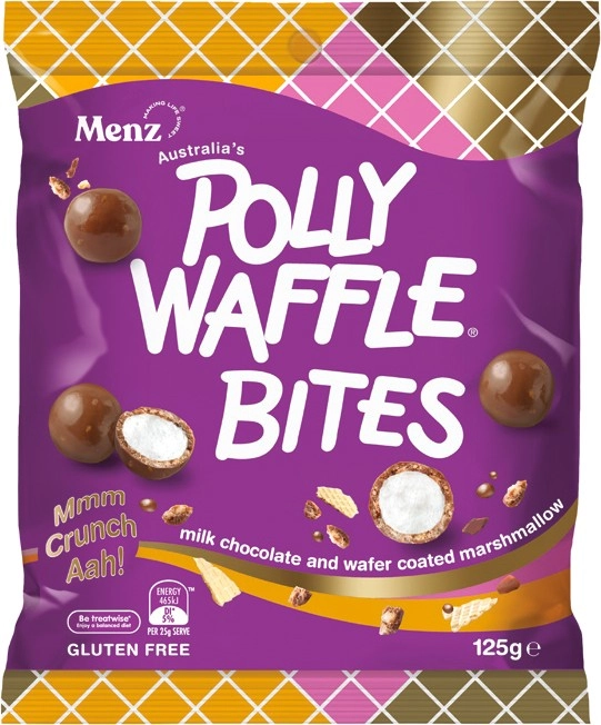 Violet Crumble 120‑150g or Polly Waffle Bites 125g Selected Varieties